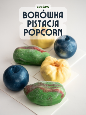 Zestaw: Borówka, Pistacja, Popcorn